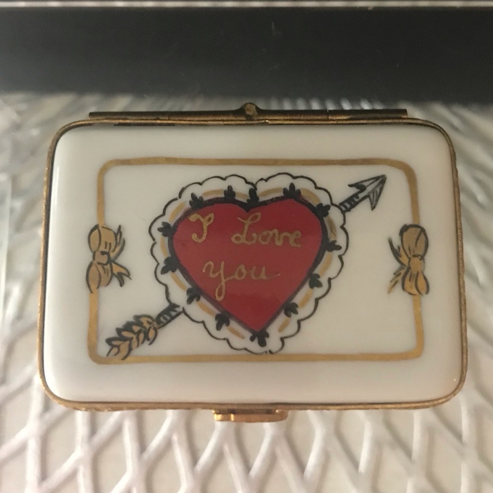 Arteria Limoges, Heart Design I Love You, Ceramic trinket